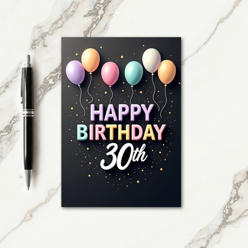 Pastel 3D Birthday Card