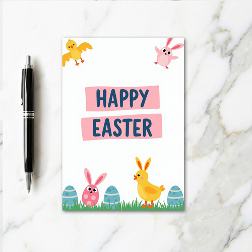 Pastel Animal Pattern Card