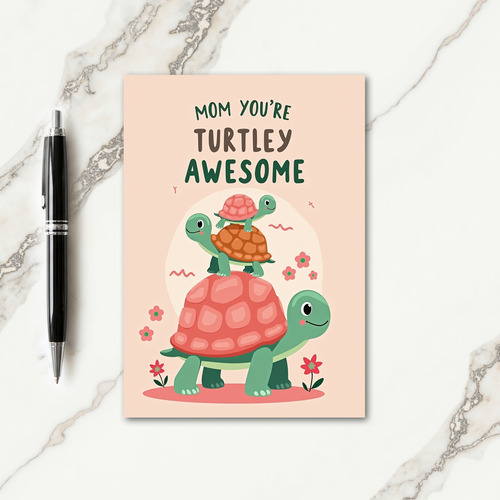 Pastel Aquatic Family Card