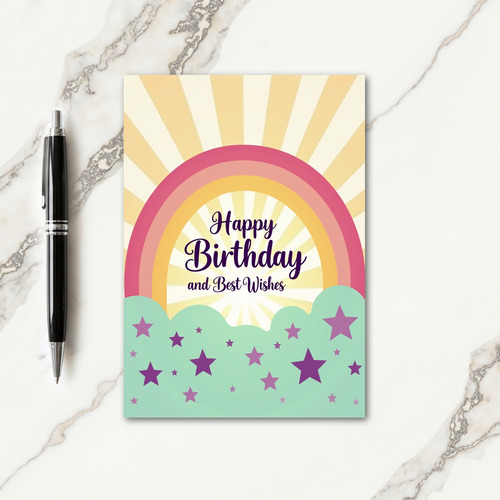Pastel Arched Birthday Card