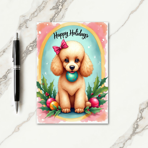 Pastel Archway Christmas Card