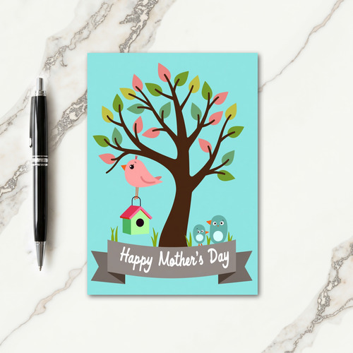 Pastel Avian Pattern Card