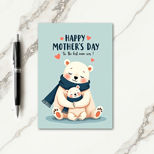 Pastel Bears Mothers Day Card