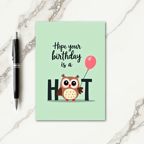 Pastel Bird Art Birthday Card