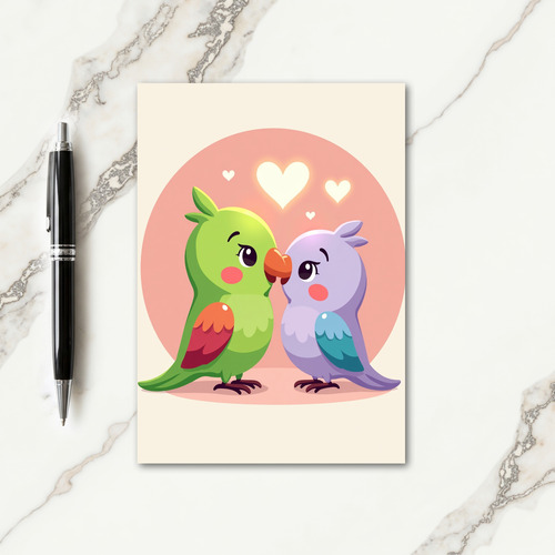 Pastel Birds Mothers Day Card