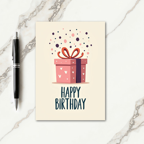Pastel Birthday Box Card