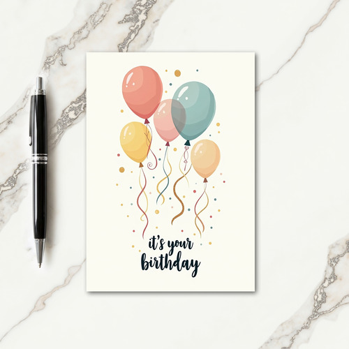 Pastel Birthday Card