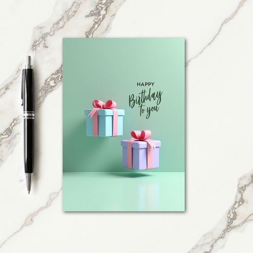 Pastel Birthday Gift Card