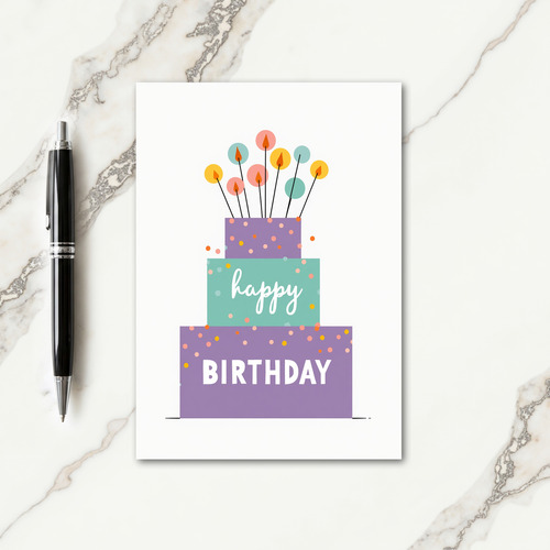 Pastel Birthday Treat Card