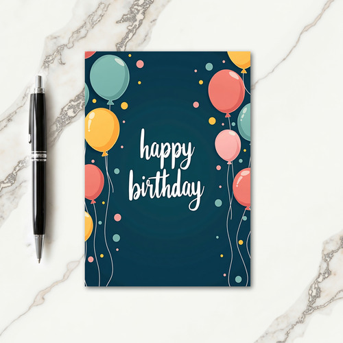 Pastel Birthday Wishes Card
