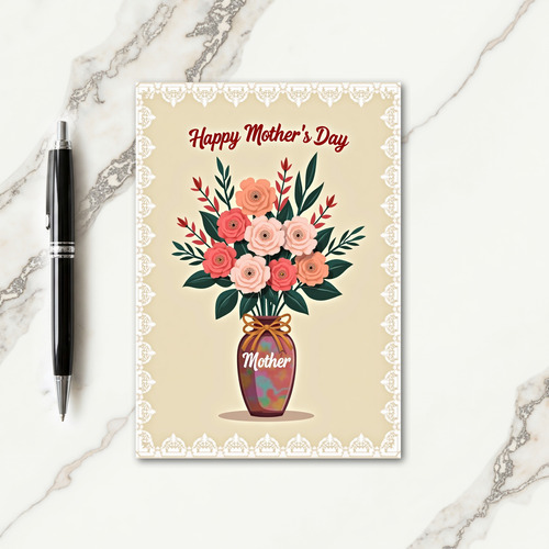 Pastel Blossoms Mother Card