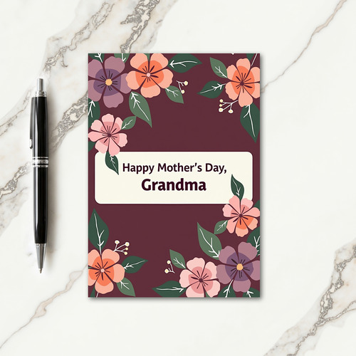 Pastel Blossoms Mothers Card