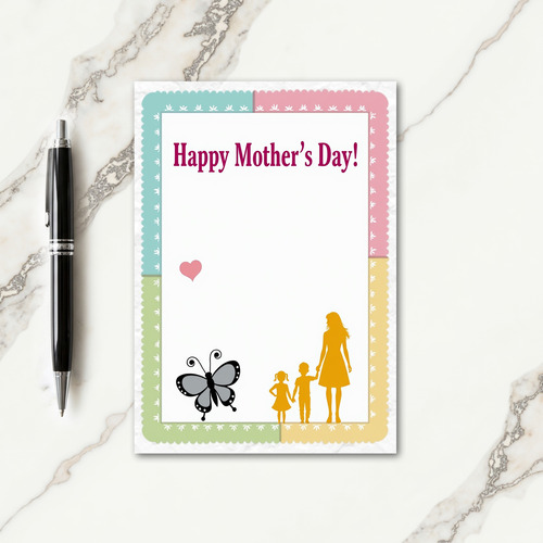 Pastel Botanical Mother Day Card