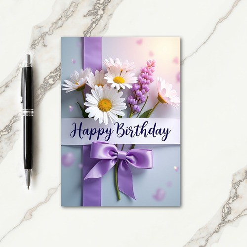 Pastel Bouquet Birthday Card