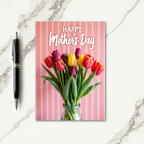 Pastel Bouquet Tribute Card