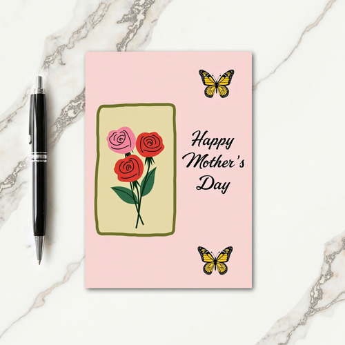 Pastel Butterfly Card