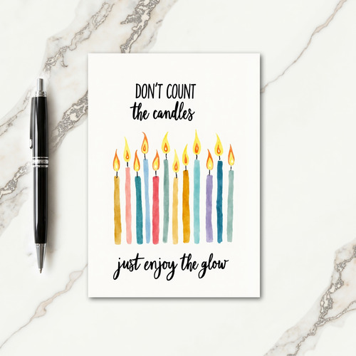 Pastel Candle Birthday Card