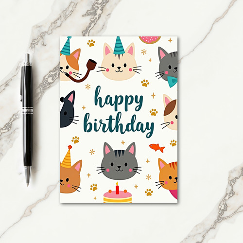 Pastel Celebration Animal Card