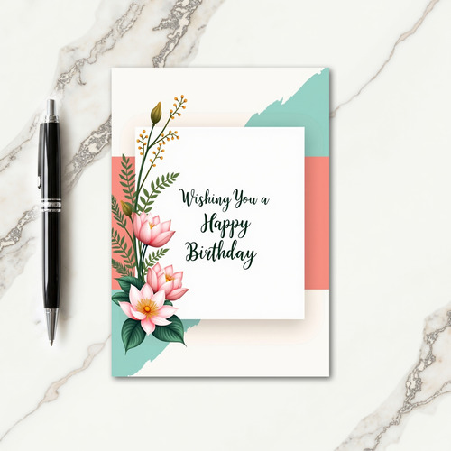 Pastel Celebration Birthday Card