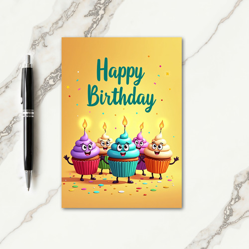 Pastel Cheerful Birthday Card