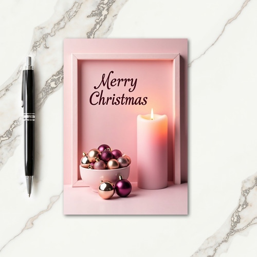 Pastel Christmas Frame Card thumbnail