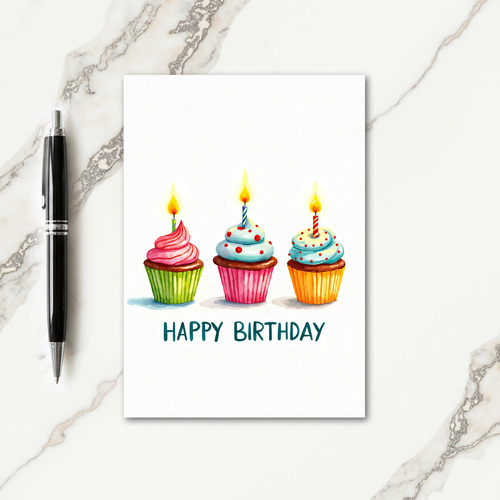 Pastel Confections Birthday Card