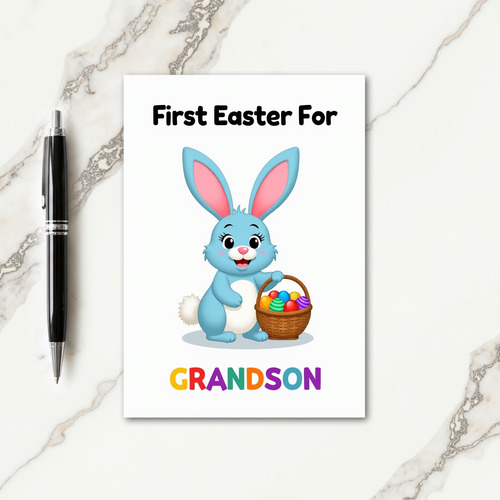 Pastel Creature Pattern Holiday Card