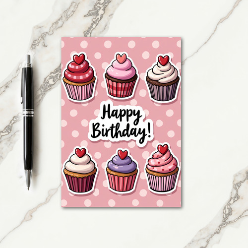 Pastel Dessert Birthday Card
