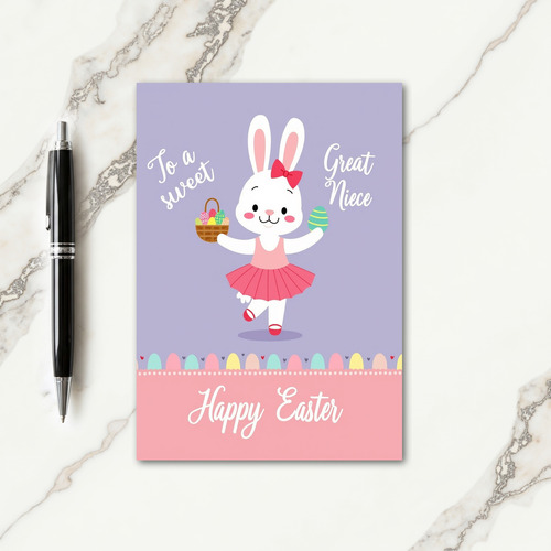 Pastel Easter Bunny Texture Card