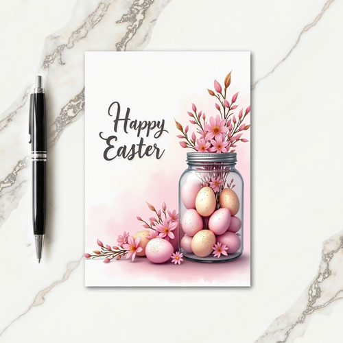 Pastel Easter Egg Springtime Card
