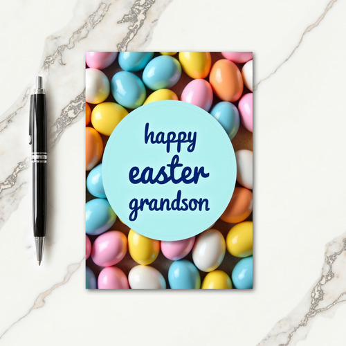 Pastel Easter Eggs Pattern Card