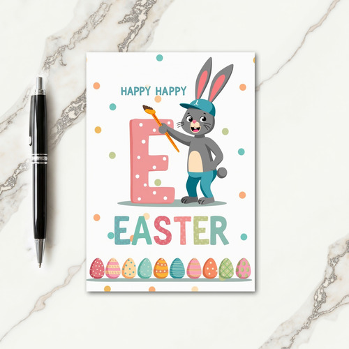 Pastel Easter Fun Scene Card