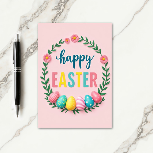 Pastel Easter Glitter Texture Card