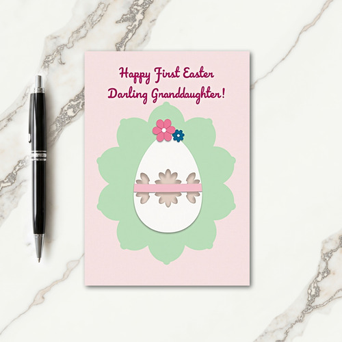 Pastel Egg First Easter Card