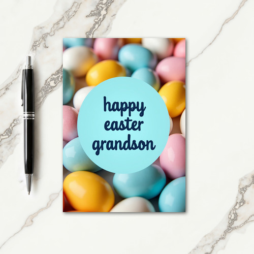 Pastel Egg Happy Easter Card