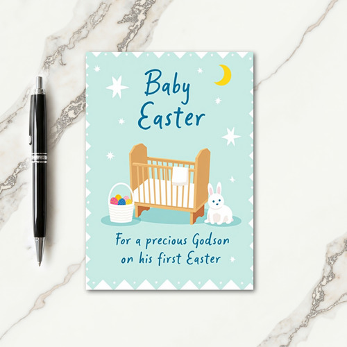 Pastel Egg Pattern Baby Card