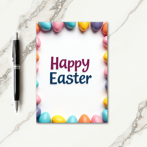 Pastel Eggs Easter Card