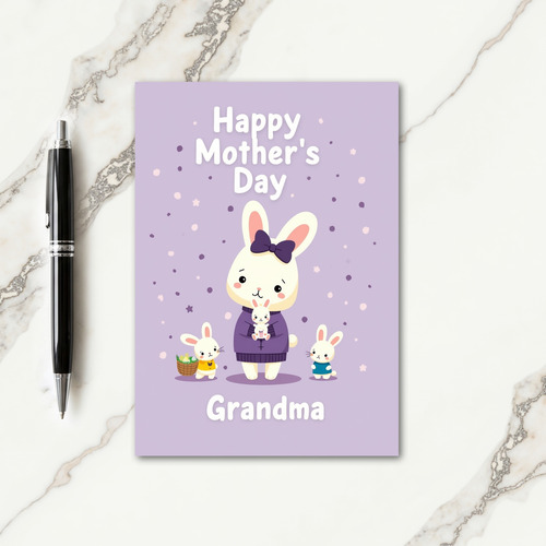 Pastel Family Love Mothers Day Card