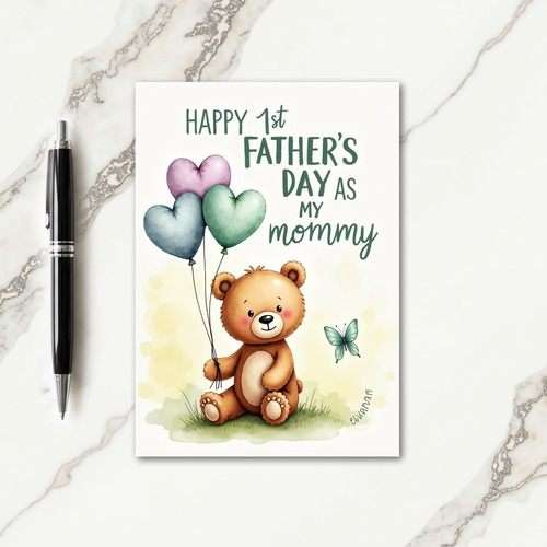 Pastel Fathers Day Design Card
