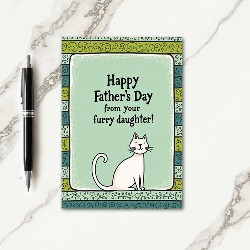 Pastel Fathers Day Pet Love Card