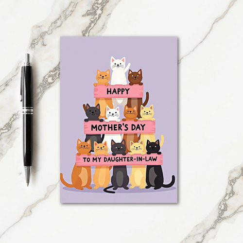 Pastel Feline Pyramid Mother Card