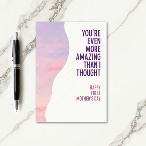 Pastel First Mothers Day Card