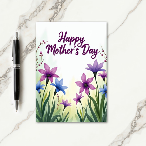 Pastel Floral Art Card