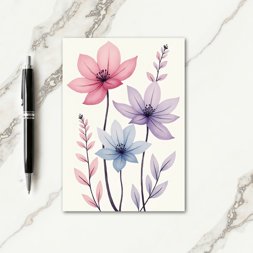 Pastel Floral Mothers Day Card