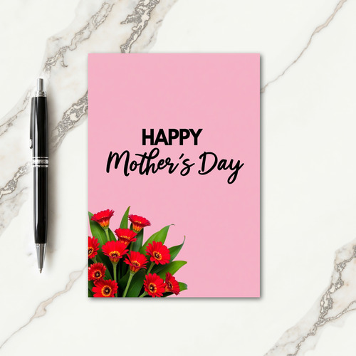 Pastel Flowers Mothers Day Card