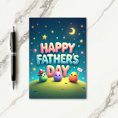 Pastel Gradient Fathers Day Card