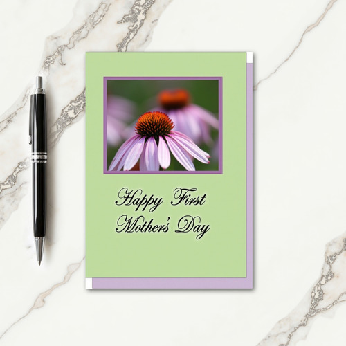 Pastel Green Floral Card