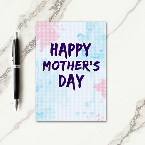 Pastel Grid Mothers Day Card