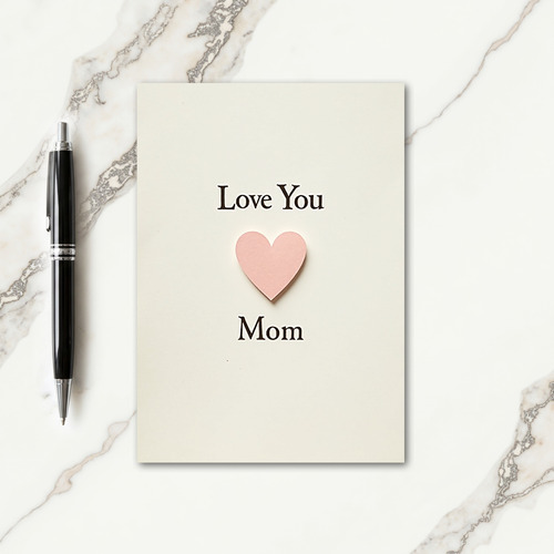 Pastel Heart Mom Card