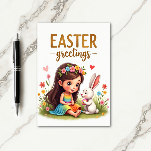 Pastel Hearts Springtime Card